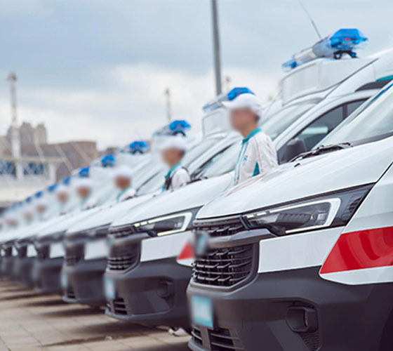 兰西县服务车队展示